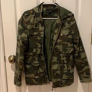 Camo jacket with hood